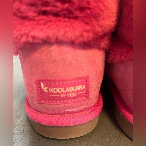 Girls' Koolaburra by UGG Aubrei short boots in a pink - Picture 5 of 10